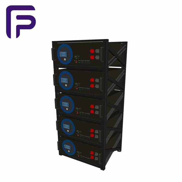 Batterie de stockage d'&eacute;nergie LFP mont&eacute;e en rack 51,2 V 135 Ah
