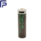 Batteria ricaricabile da litio ione AA USB 1.5V 800MAH Tipo C per Family ODM